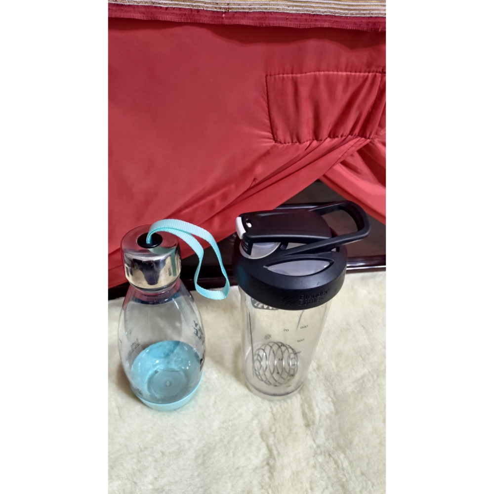 二手 Sodastream 恆隆行 好好帶水瓶500cc Blender Bottle 按壓式瓶鎖搖搖杯神射手熊大限量-細節圖5