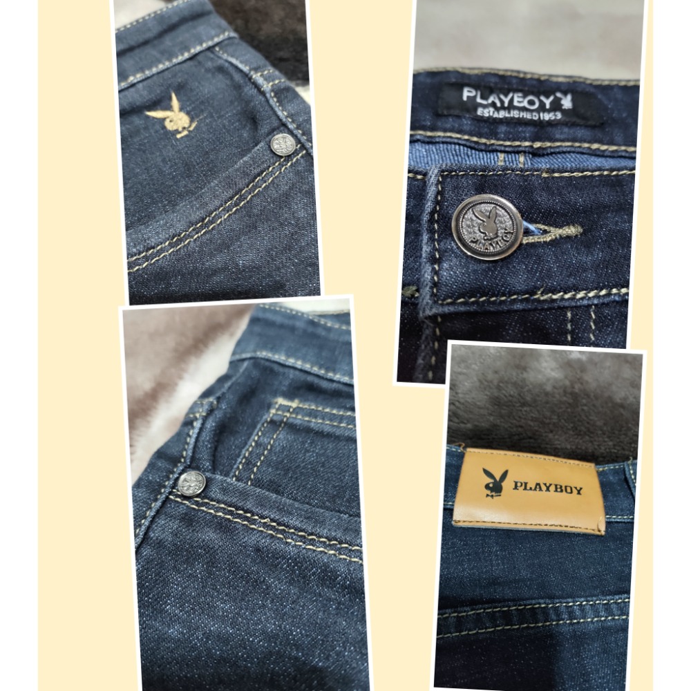 二手 PLAYBOY 刺繡logo 男款彈性 30腰有2件-細節圖2
