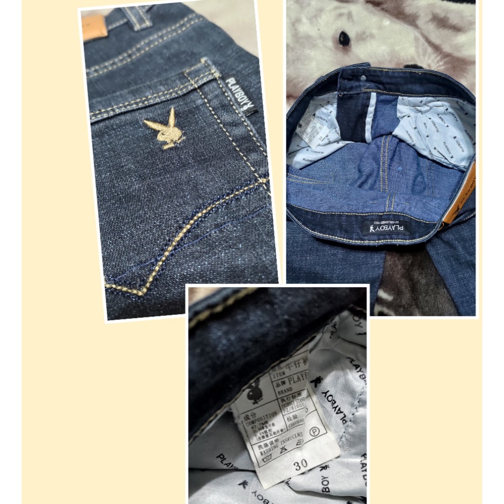 二手 PLAYBOY 刺繡logo 男款彈性 30腰有2件-細節圖3