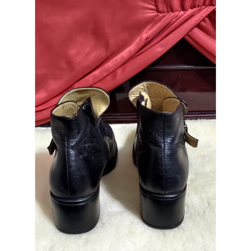 Crarc 健康呼吸氣墊鞋 短靴 軟牛皮 全腳掌墊面通風小氣室24號-細節圖2