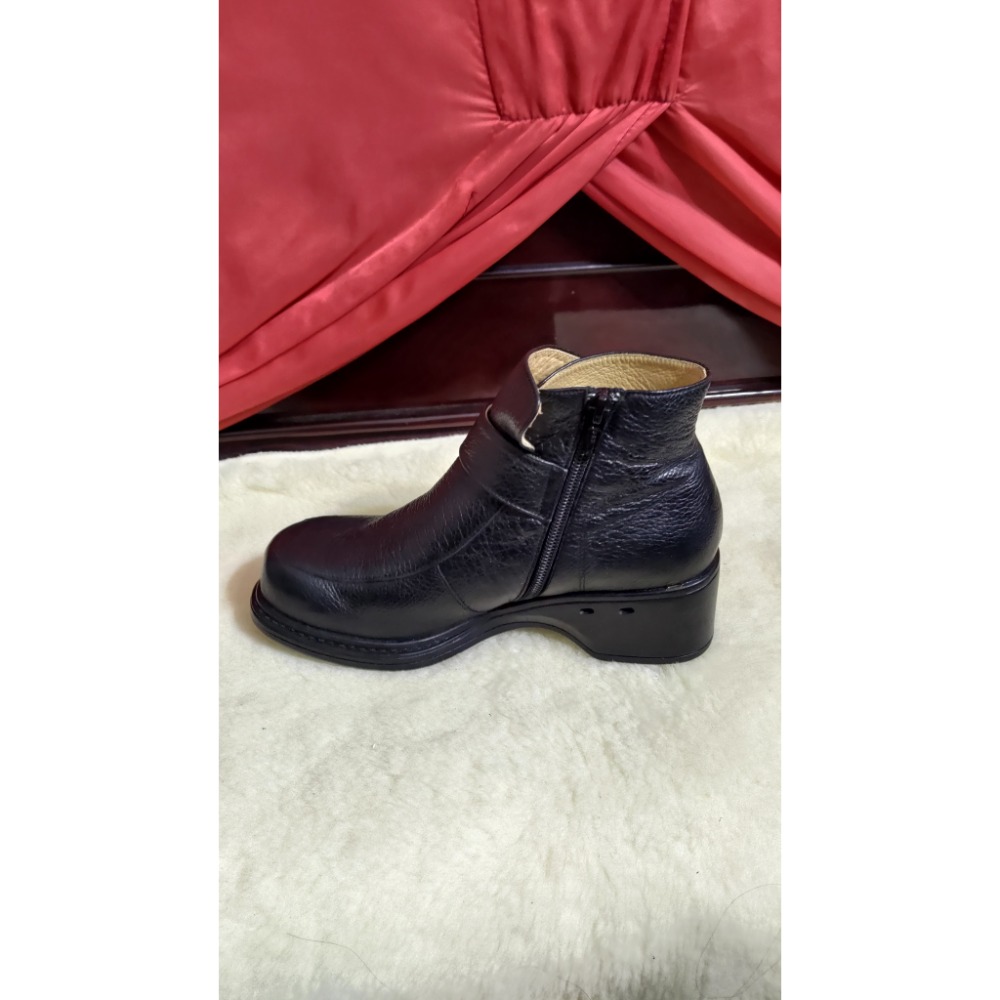 Crarc 健康呼吸氣墊鞋 短靴 軟牛皮 全腳掌墊面通風小氣室24號-細節圖5