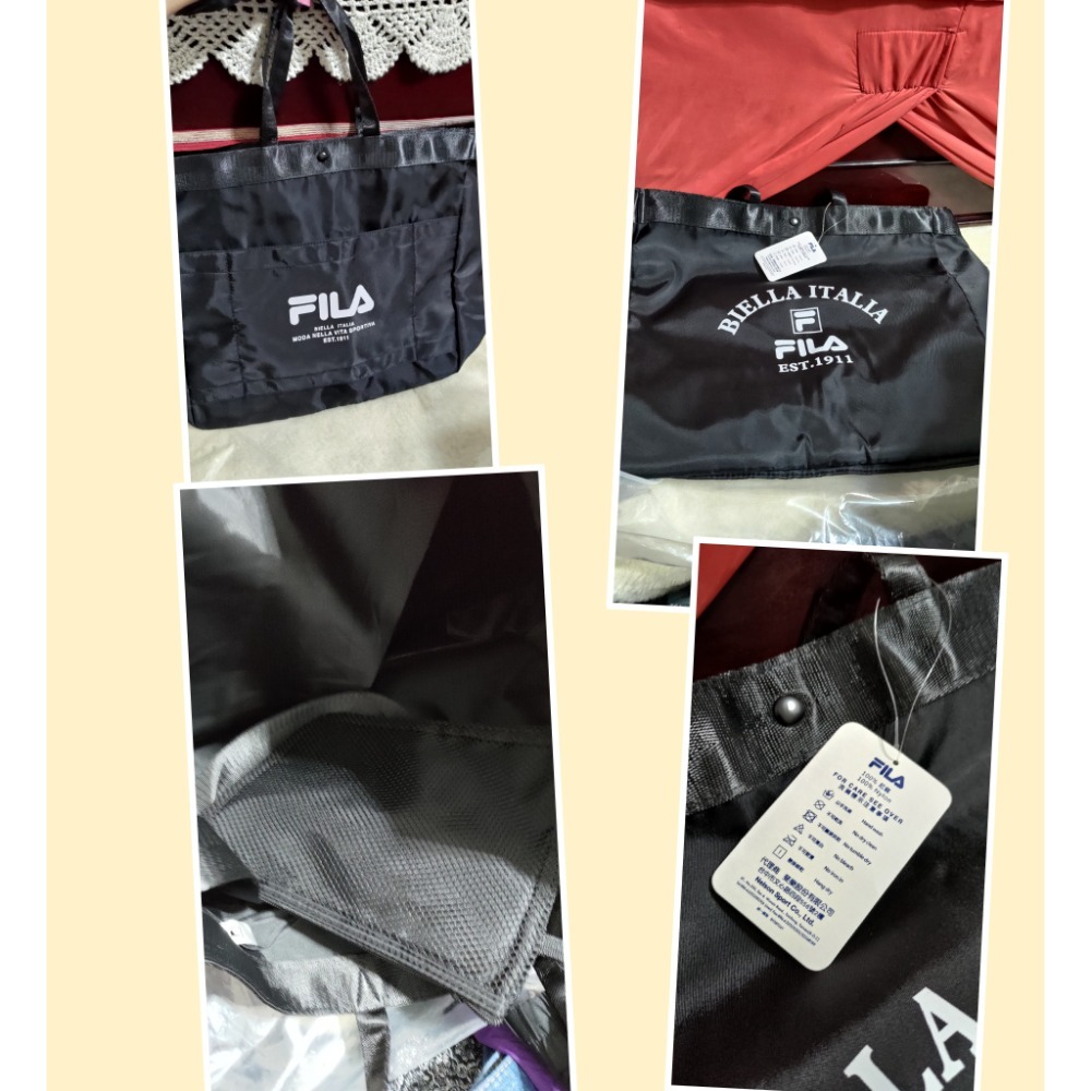 迪士尼 愛麗絲售 肩背包 帆布包 FILA 運動旅行袋 肩背包 手提包-細節圖6