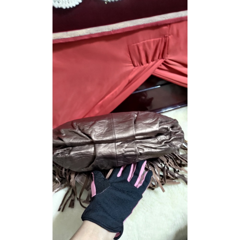 真皮 斜背包 流蘇包-細節圖4