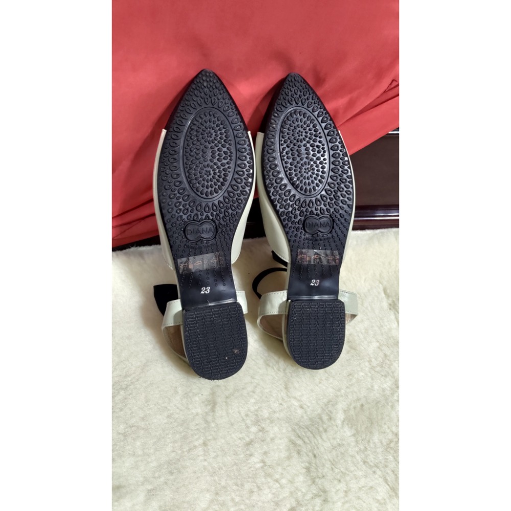 DIANA 真皮 低跟鞋 蝴蝶結後繫帶 小香款 23號-細節圖8