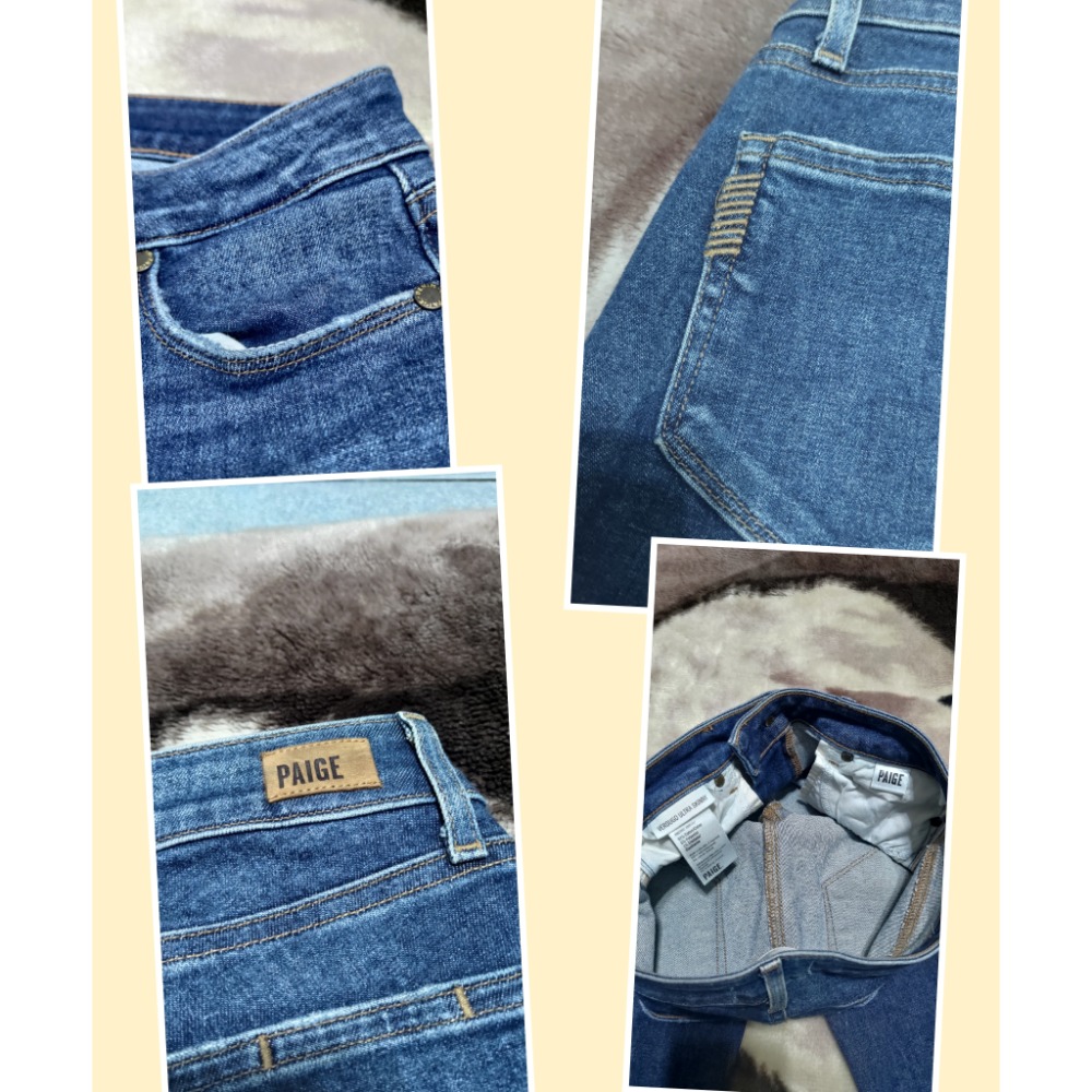 二手PAIGE美國製刷破彈性牛仔褲25腰 GA 美國製 刷破彈性牛仔褲25腰-細節圖3