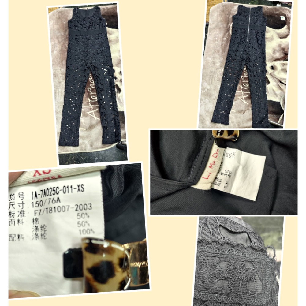 二手 正韓 THE LABOR 彈性牛仔褲 刷破 XS 歐都納 彈性牛仔褲XS 專櫃 Li Min Dan連身長褲15-規格圖3