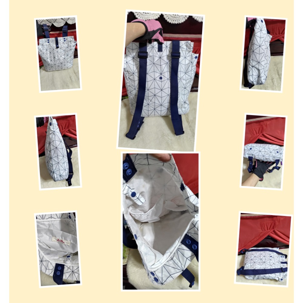 二手 Sweet Thing 捲捲包可後背肩背手提3用防潑水 ZODENCE手提肩背包-細節圖2