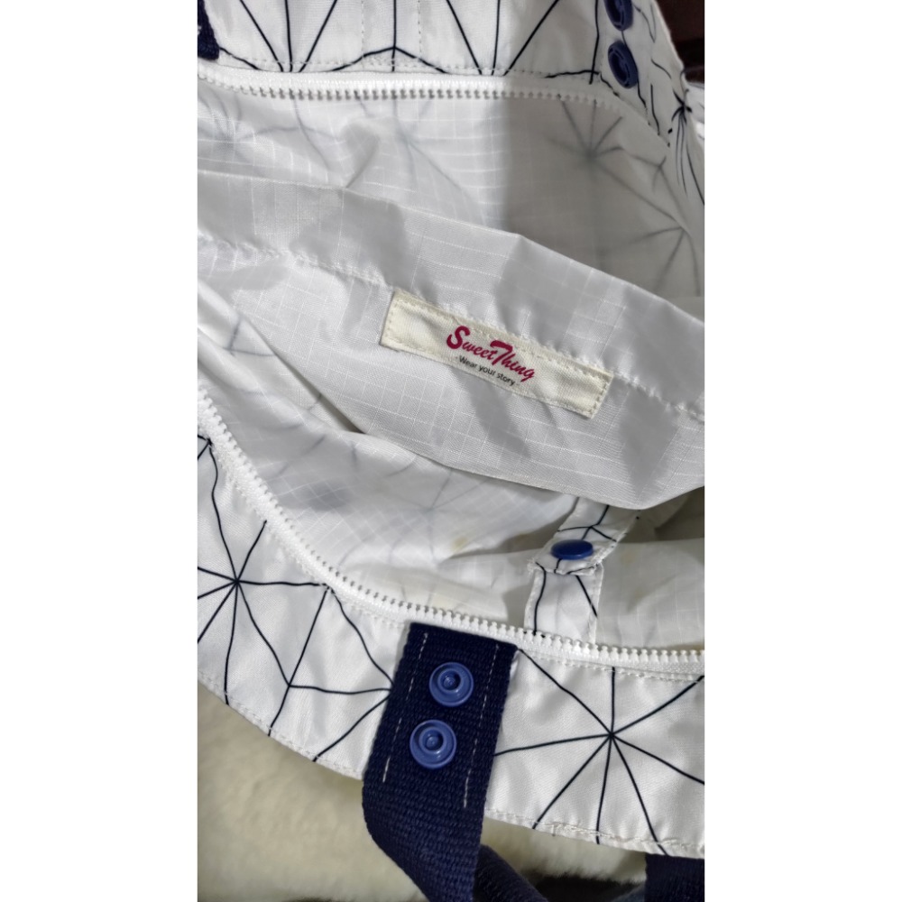 二手 Sweet Thing 捲捲包可後背肩背手提3用防潑水 ZODENCE手提肩背包-細節圖7