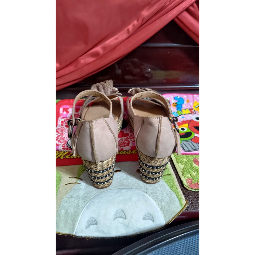 二手 Dr.Kao 真皮厚底涼鞋37號-細節圖2