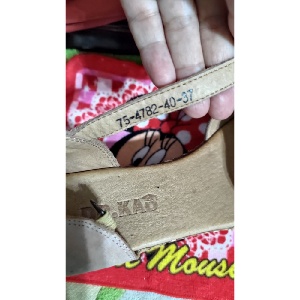 二手 Dr.Kao 真皮厚底涼鞋37號-細節圖8