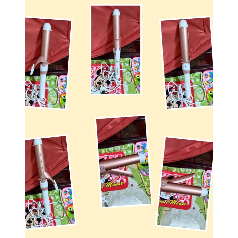 conair電棒捲 雙層陶瓷25mm 國際 直捲兩用 黑 和 直徑可變負離子 電捲棒 Vivid & Vogue全自動-細節圖10