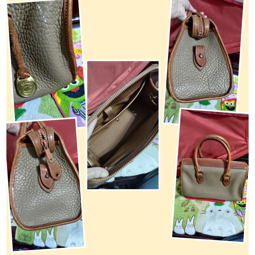 真皮 綠 手提 肩斜背包 Miss sixty義大利 肩背 閃閃白銀肩背 Dooney & BourKe真皮古著 手提-細節圖5
