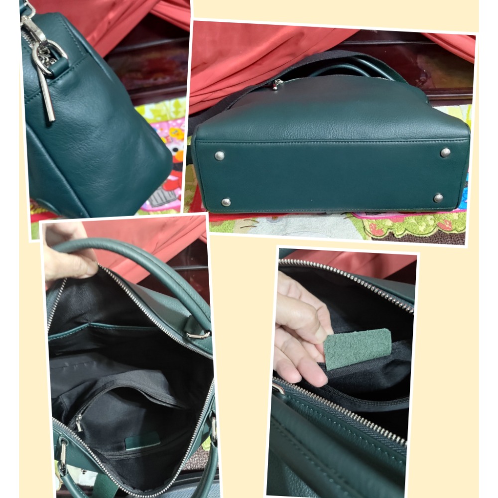 真皮 綠 手提 肩斜背包 Miss sixty義大利 肩背 閃閃白銀肩背 Dooney & BourKe真皮古著 手提-細節圖8