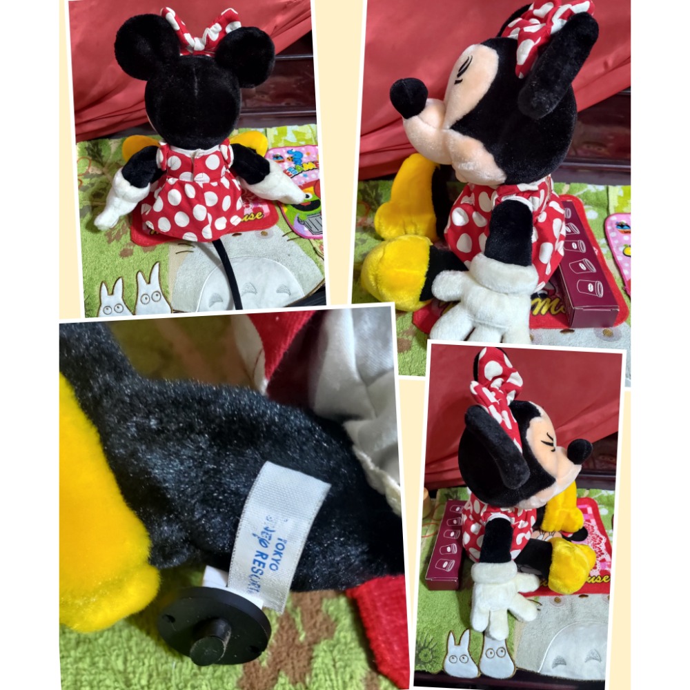 眼淚熊 熱水袋 80年代復古蕾絲米妮 紅衣米妮 玩偶 絨毛 娃娃 萬代莫魯貝可 滿腹花紋-細節圖8