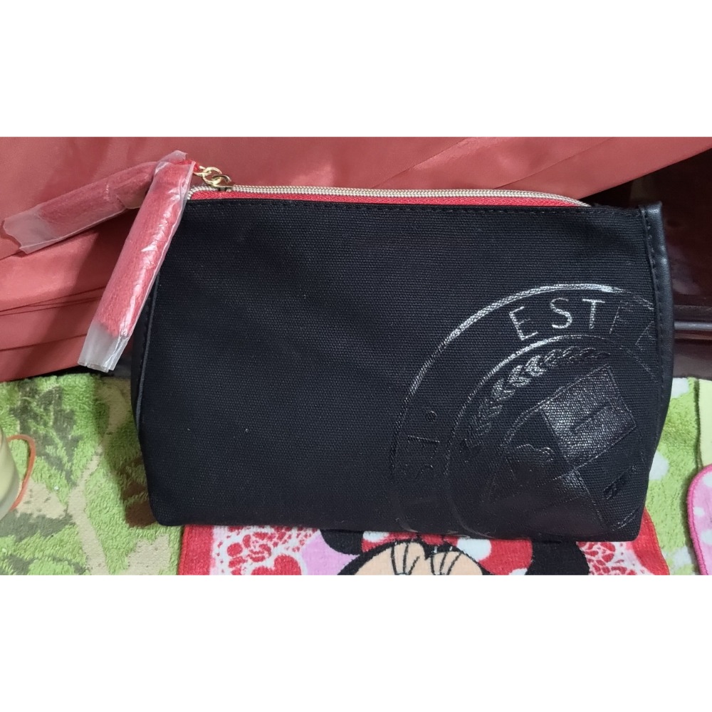 Jones New York 化粧 旅行收納手提包 KT收納盒 雅詩蘭黛紅色流蘇 化粧包 招福貓 吊飾-細節圖3