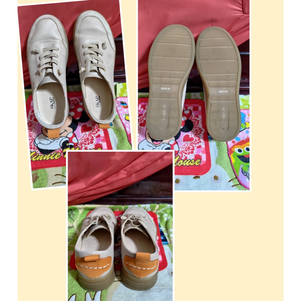 Fair Lady 編織吸震 懶人鞋 包鞋 真皮 SKAP SOOM 休閒鞋  La New 牛皮 短靴 22.5碼-細節圖7