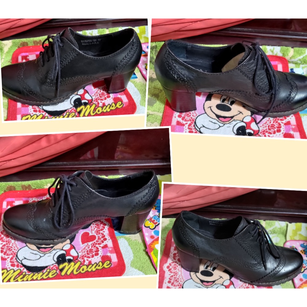 JOAN真皮 跟鞋 37號  SKECHERS 休閒鞋 涼鞋 23公分 W6-細節圖3