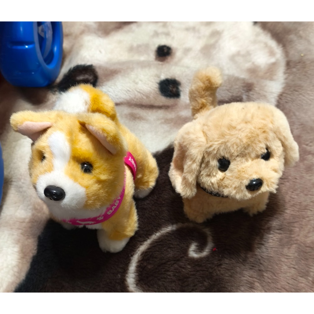 電動狗狗 會走會叫搖尾巴 積木推車手拉車 OK積木 大顆粒-細節圖5