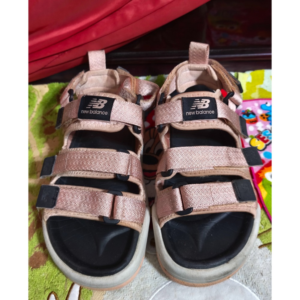 NB 粉色 魔鬼氈 涼鞋 拖鞋 23號 Ciao Donna 俏女孩 手工鞋 真皮革 超輕 厚底 涼鞋 37號-細節圖5