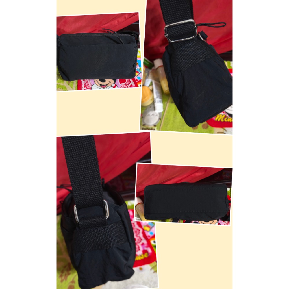 MS.SHIANG肩斜側背包 YUESITE 多夾層 B.S.D.S冰山袋鼠橫式三層 MODIFEI 肩斜側背包-細節圖2