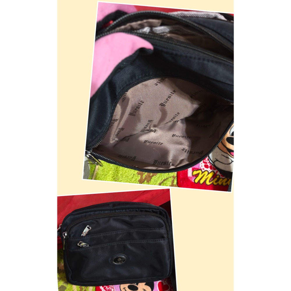 MS.SHIANG肩斜側背包 YUESITE 多夾層 B.S.D.S冰山袋鼠橫式三層 MODIFEI 肩斜側背包-細節圖5