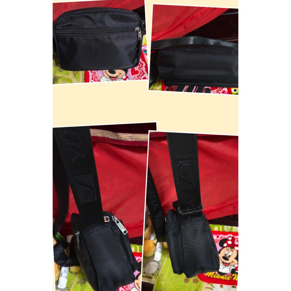 MS.SHIANG肩斜側背包 YUESITE 多夾層 B.S.D.S冰山袋鼠橫式三層 MODIFEI 肩斜側背包-細節圖6