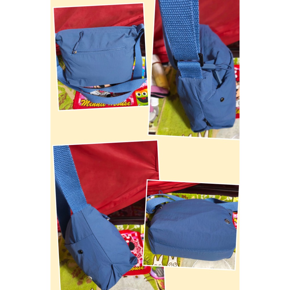 MS.SHIANG肩斜側背包 YUESITE 多夾層 B.S.D.S冰山袋鼠橫式三層 MODIFEI 肩斜側背包-細節圖8