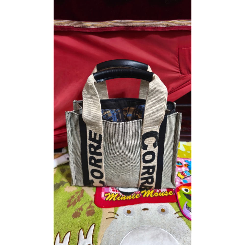 CORRE 專櫃台灣品牌亞麻托特包 HOME SHOP刺繡帆布包 捷朗仕肩斜包 Kipling大容量包-細節圖9