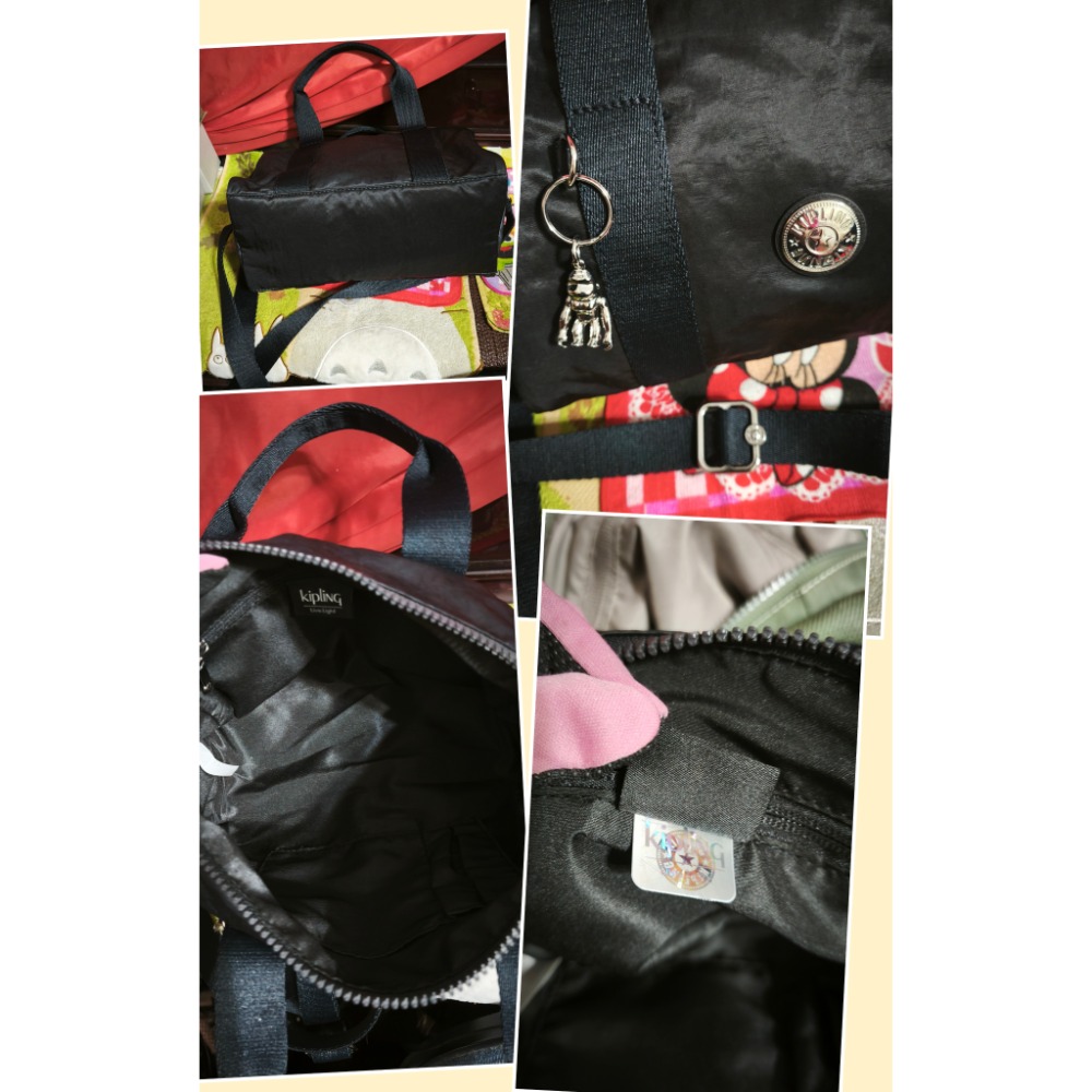 Kipling 手提 肩斜背包 手納包 日本Qminica輕便多格肩斜背包-細節圖4