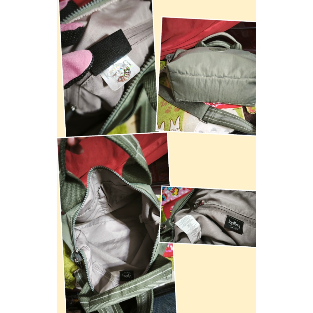 Kipling 手提 肩斜背包 手納包 日本Qminica輕便多格肩斜背包-細節圖7