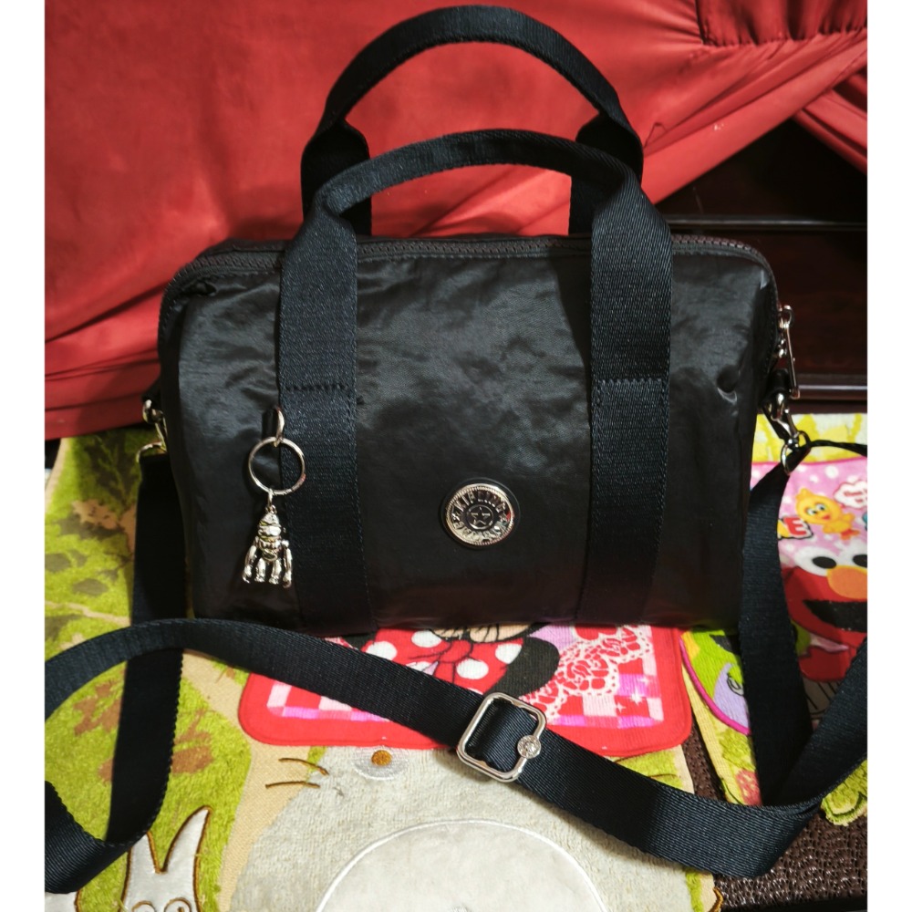 Kipling 手提 肩斜背包 手納包 日本Qminica輕便多格肩斜背包-細節圖8