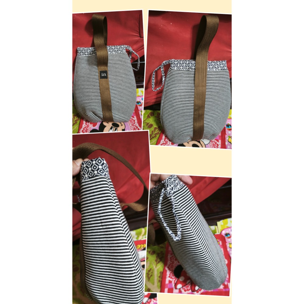 有購燒包後背包 手提包 日本 NEKOMARUKE軍綠帆布三袋格 PORTER 收納包手拿包 In線條手拿袋-細節圖6