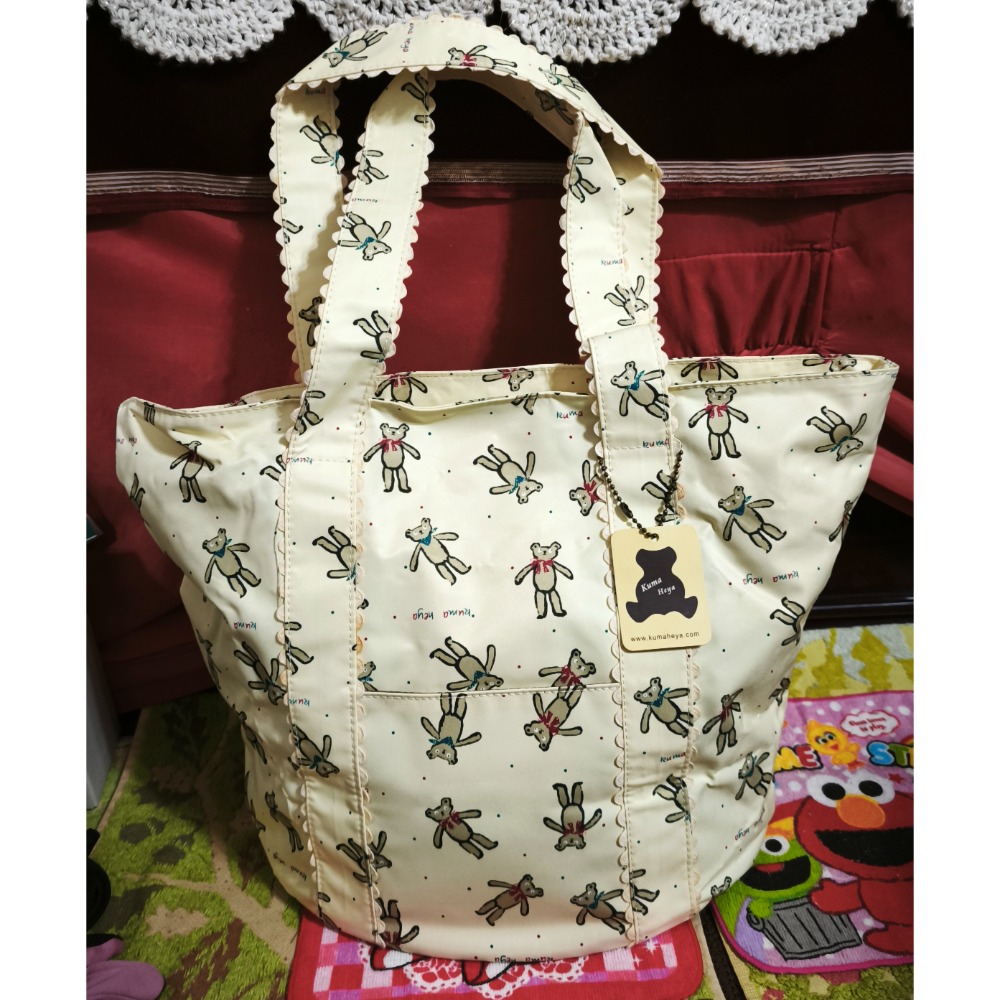 愛迪達 後背包 Kuma Heya熊防水托特包 迪士尼兒童後背包 真皮菜藍包 水桶包-細節圖10