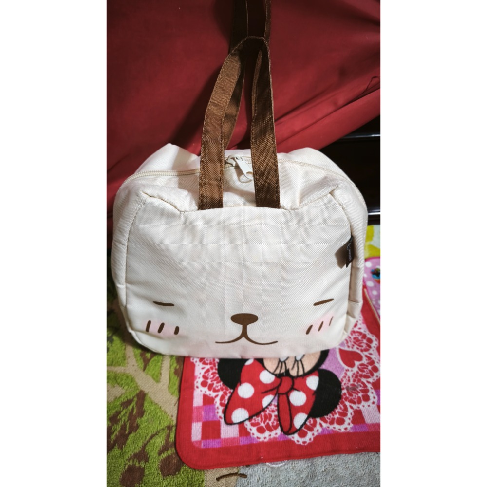 水豚君便當提袋 達菲雪莉玫情人節手提袋 角落生物收納包-細節圖10
