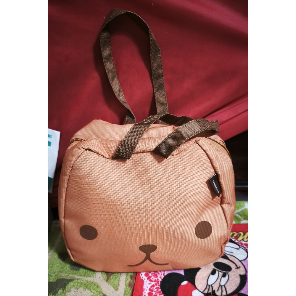 水豚君便當提袋 達菲雪莉玫情人節手提袋 角落生物收納包-細節圖11