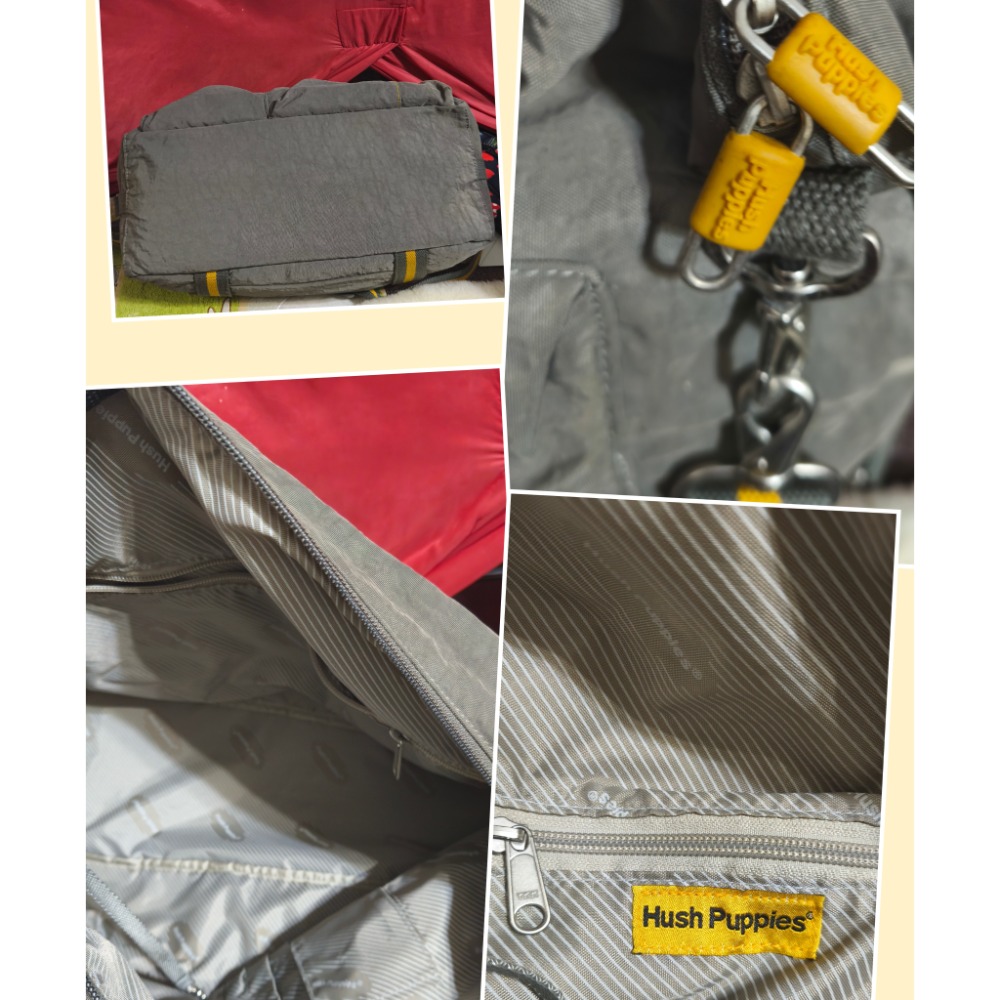 艾王戶外背包徒步運動紫花色 民族風刺繡手提肩斜包 CHEVIOT 雪菲英文字母肩斜 Hush Pupples旅行包-細節圖8