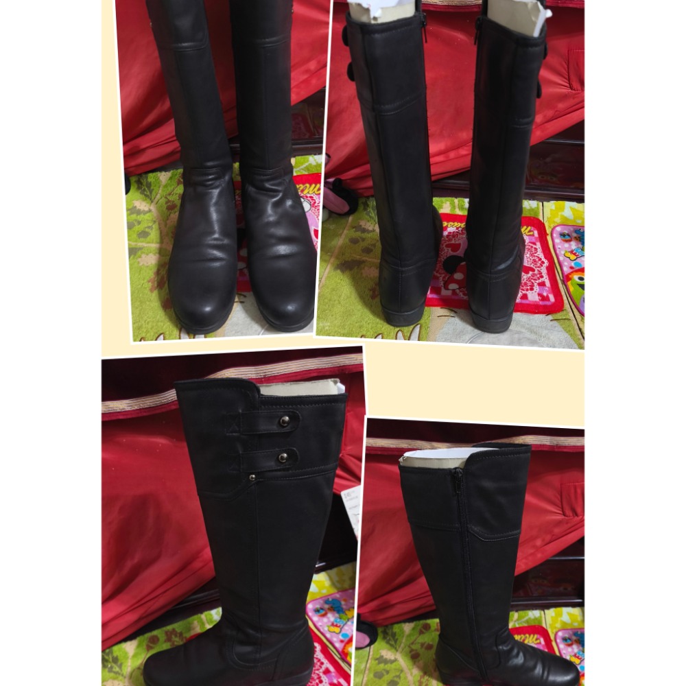 DIANA軟真皮長靴23號 愛迪達椰子鞋 休閒 慢跑US7.5-細節圖2