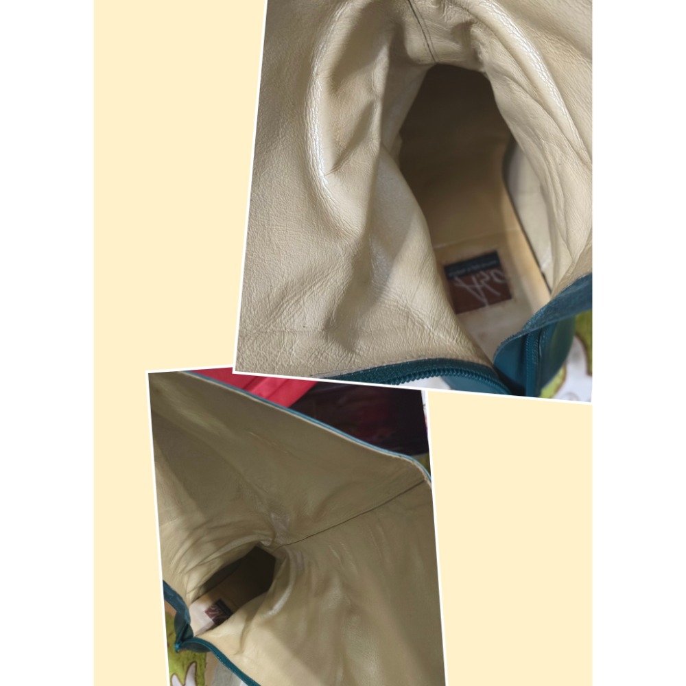 ASO長靴7.5碼 男鞋牛皮低跟皮鞋真皮軟鞋墊5.5碼-細節圖3