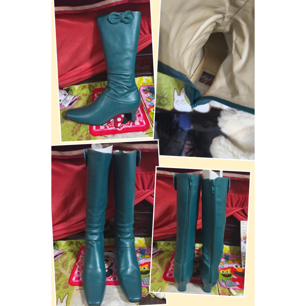 ASO長靴7.5碼 男鞋牛皮低跟皮鞋真皮軟鞋墊5.5碼-細節圖4