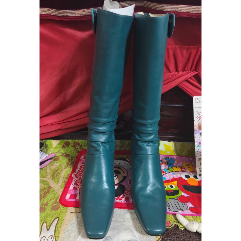 ASO長靴7.5碼 男鞋牛皮低跟皮鞋真皮軟鞋墊5.5碼-細節圖8