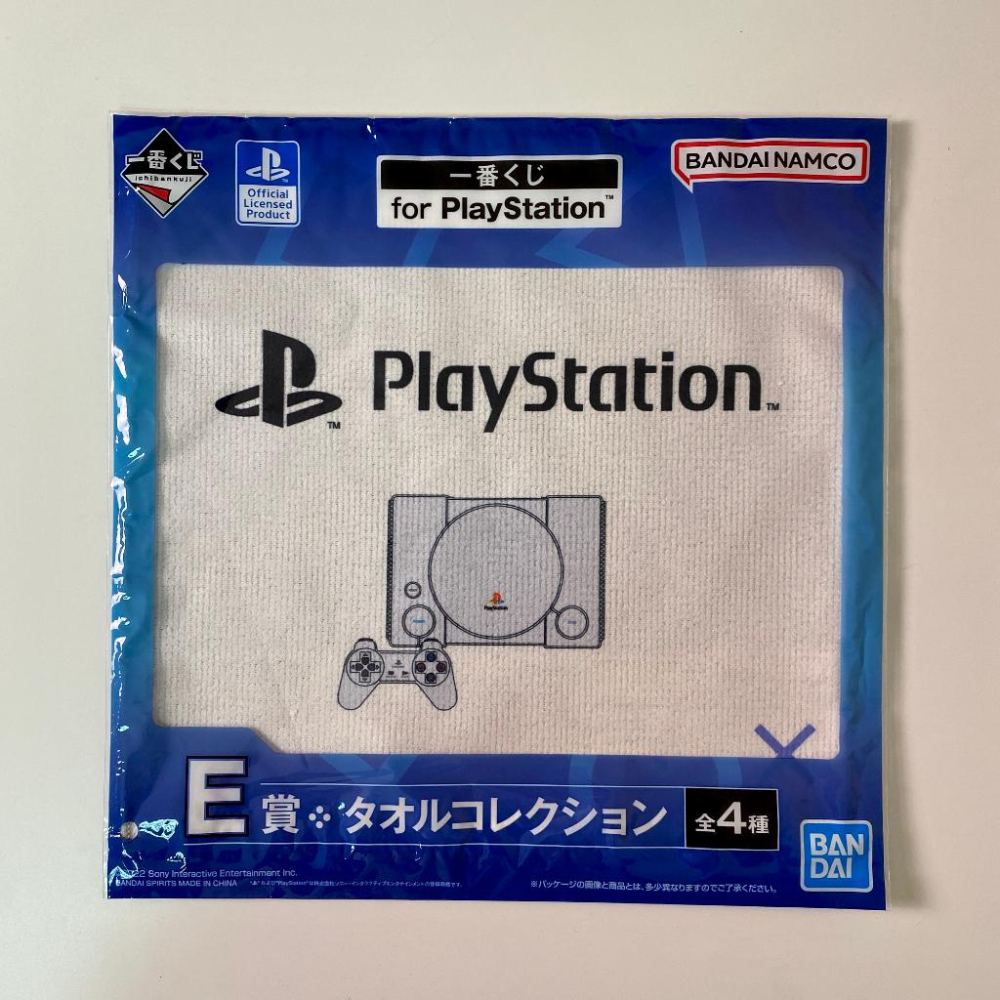 🇯🇵吼皮玩具🇯🇵 一番賞 for PlayStation™ E賞 PS 毛巾 長巾 方巾 PlayStation 日版-細節圖2
