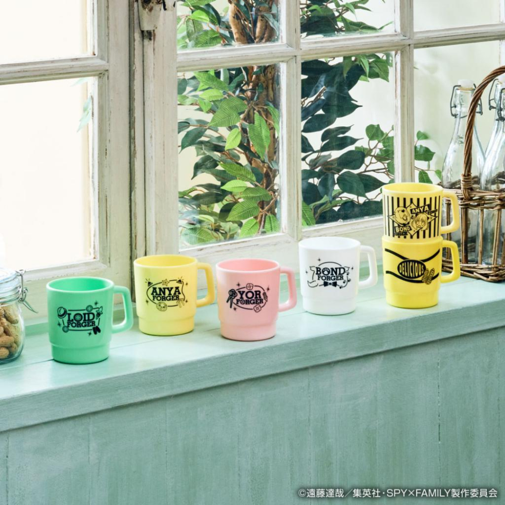 🇯🇵吼皮玩具🇯🇵 間諜家家酒 塑膠杯 杯子 馬克杯 一番賞 E賞 安妮亞 約兒 彭德 黃昏 日版 景品 大全套 6款合售-細節圖6