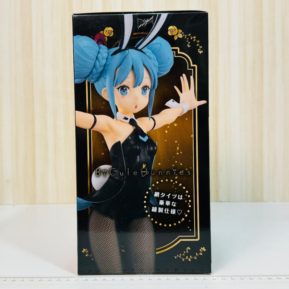 🇯🇵吼皮玩具🇯🇵 初音未來 兔女郎 黑色 日版 巨無霸 31cm 公仔 BiCute Bunnies FuRyu 景品-細節圖3