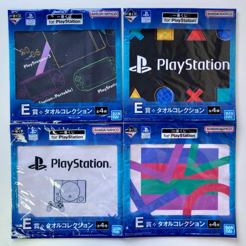 🇯🇵吼皮玩具🇯🇵 for PlayStation ™ 日版 一番賞 E賞 PS 毛巾 長巾 方巾 全套4款 合售 現貨