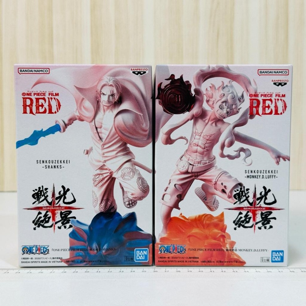 🇯🇵吼皮玩具🇯🇵 航海王 魯夫 紅髮傑克 日版 金證 戰光絕景 公仔 尼卡 FILM RED SHANKS 海賊王 景品-細節圖2