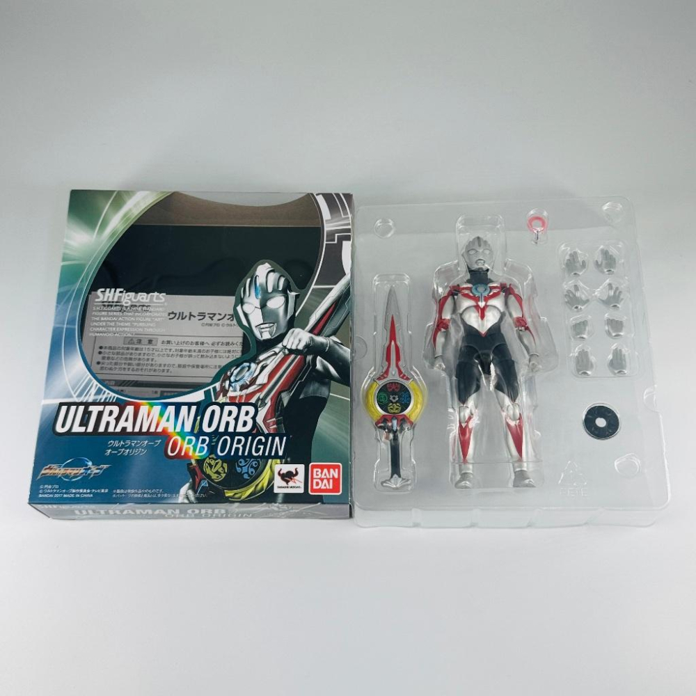 🇯🇵吼皮玩具🇯🇵 絕版 超人力霸王 奧特曼 歐布 起源 原生形態 日版 SHF 公仔 ULTRAMAN ORB 拆檢美品-細節圖4