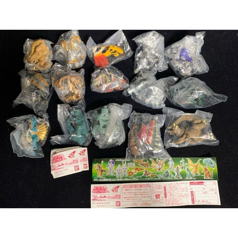 🇯🇵吼皮玩具🇯🇵 絕版 基多拉 摩斯拉 哥吉拉 50週年圖鑑2 全套15款 日版 HG 扭蛋 昭和 平成 特攝怪獸 公仔-細節圖4