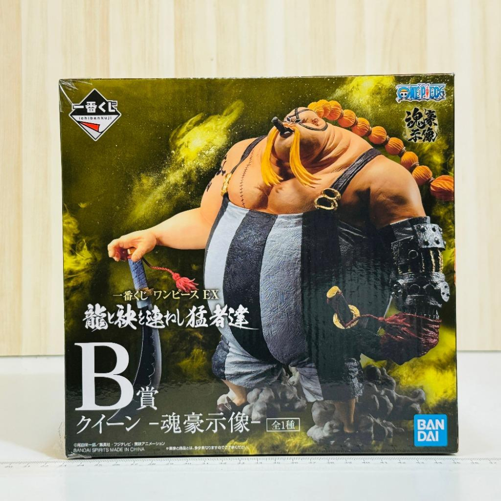 🇯🇵吼皮玩具🇯🇵 海賊王 EX 奎因 QUEEN 日版 金證 一番賞 B賞 公仔 魂豪示像 航海王 燼 景品 現貨-細節圖3