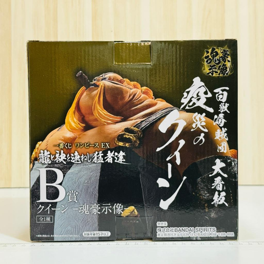 🇯🇵吼皮玩具🇯🇵 海賊王 EX 奎因 QUEEN 日版 金證 一番賞 B賞 公仔 魂豪示像 航海王 燼 景品 現貨-細節圖5