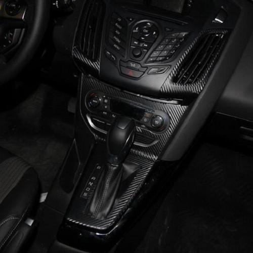 FORD FOCUS MK2 MK3 碳纖卡夢中控貼 恆溫版 免栽切 08-12年 A0369-細節圖5